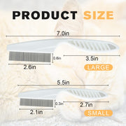 Grooming Comb Kit For Small Dogs Puppies  Pet Brush Fine-Tooth