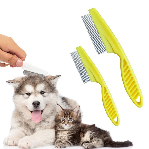 Grooming Comb Kit For Small Dogs Puppies  Pet Brush Fine-Tooth