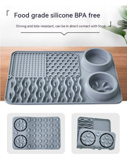Pet Multi-functional Silicone Plate Non-slip Leak-proof