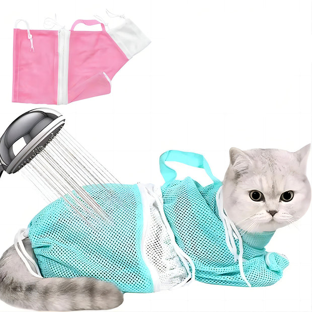 cat-grooming-shower-bag-mesh-adjustable-multipurpose-pet-restraint-bag-preven