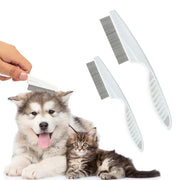 Grooming Comb Kit For Small Dogs Puppies  Pet Brush Fine-Tooth